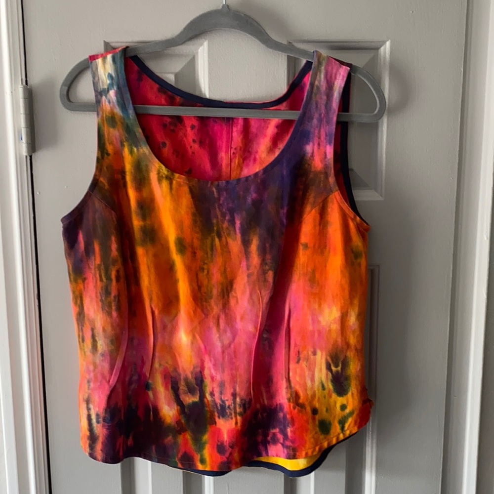 Babette tie-dye sleeveless top